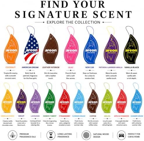 AREON MON Lilac Scent Hanging Car Air Freshener Pack of 12 - Image 7