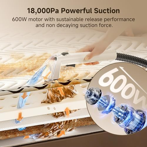 Uwant Portable Carpet Cleaner 18Kpa Upholstery Cleaner, Y100 - Image 2