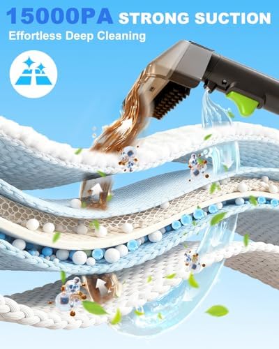 Portable Carpet Cleaner Machine, Carpet & Upholstery Cleaner Machine 15KPA - Image 2