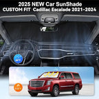 Windshield Sunshade for Cadillac Escalade 2021-2024 2025 2026 Sun Visor - Image 4