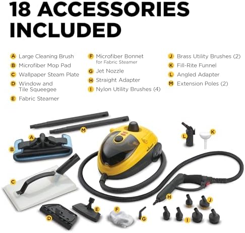 Wagner Spraytech 915e Multipurpose Steam Cleaner, 18 Accessories - Image 2