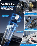 BQYPOWER Handheld Vacuum Cordless Rechargeable, Hand Held Car Vacuum - Image 5