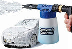 Ontel Carwash Cannon Foam Blaster Nozzle Gun for Car, Truck, Boat & More - 5 Spray Settings, Just Spray & Rinse, No Residue or Film (Packaging May Vary) by Ontel