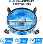 LidoDola 14'' Pressure Washer Surface Cleaner Blue, Power Washer Accessory - Image 4