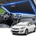 Windshield Sun Shade for Hyundai Elantra 2011-2016 Sunshade Front Window Shade Custom Fit Elantra Accessories Sun Visor Foldable Shade Blocks UV Rays Accessories by AuyNeas