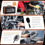 61 PCS Car Detailing Kit Interior Cleaner, Auto Detailing Kit, Car Vacuum Car Interior Detailing Kit, Car Wash Kit with Bucket Detailing Brush Set Car Accessories for Motorcycle, Cars, Bikes, Wheels - Image 4