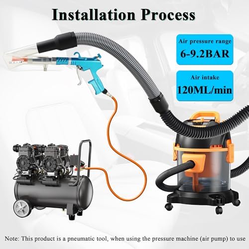 GOCCIDA 2IN1 Car Cleaning Air Blow Gun & Vacuum Gun for Interior Detailing - Image 7