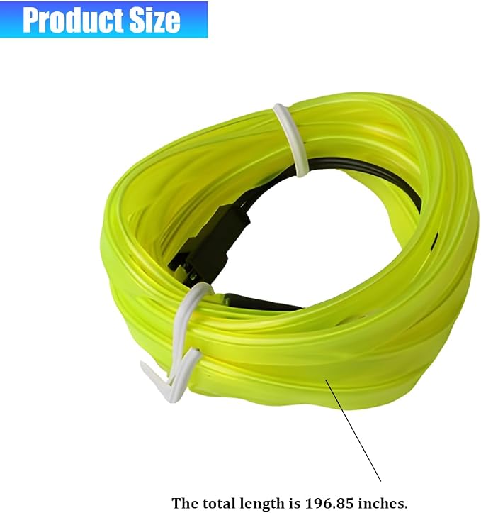 Car LED Strip Lights, 16.4FT 5V Waterproof Flexible Vehicle Ambient Lighting Kits with USB Port, Automotive Lamp Strips Decorations, Universal for SUV Automobile Truck (Fluorescent Green) - Image 2