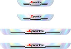 4PCS Car Door Sill Protector, Sport Anti-Slip Vehicle Door Edge Scratch Protection, Self-Adhesive Automotive Entry Guard Decoration Sticker, Universal for SUV RV Truck (White) - Image 7
