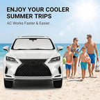 Custom Fit Windshield Sun Shade for Lexus RX 2023-2026, Double Layer 280T for RX 350, RX 350 F Sport, RX 350L Front Window Visor, Foldable UV Ray Blocker, Summer Car Accessories Must-Have - Image 4