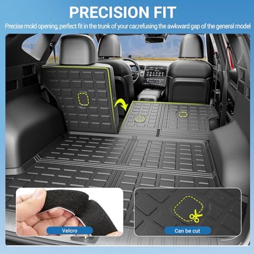 Xipoo Cargo Mats Compatible with 2022 2023 2024 2025 2026 Tucson | Rear Trunk Mats Backrest Mat Floor Mat Replacement for 22-26 Tucson Accessories - Image 2