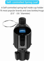 4-in-1 Car Cup Holder Expander Tray,Detachable Car Food Tray Retractable with Dual Cup Holder, Phone Holder, 360°Rotation Adjustable Base, Road Trip Essentials Car Accessories (A01) - Image 6