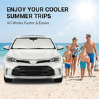 Windshield Sun Shade for Toyota Avalon 2013-2018 Sunshade Front Window Shade Custom Fit Avalon Accessories Sun Visor Foldable Shade Blocks UV Rays Accessories - Image 4
