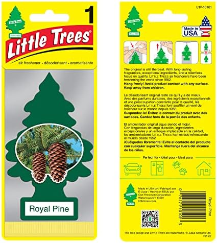 LITTLE TREES Car Air Freshener | Hanging Paper Tree for Home or Car | Royal Pine | 12 Pack - Image 3