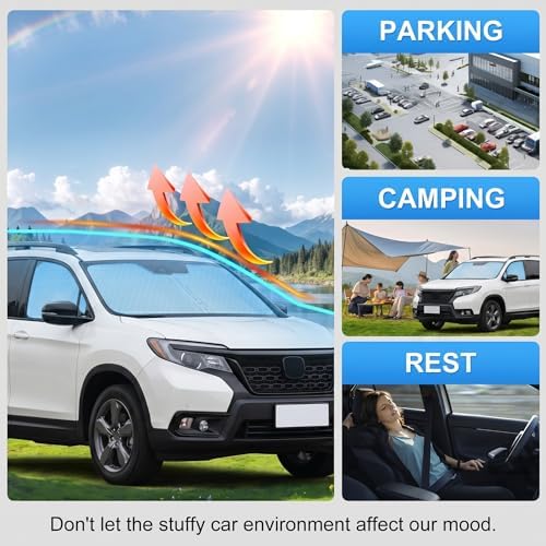 Custom Fit Windshield Sun Shade for Honda Passport 2019-2025 - Image 6