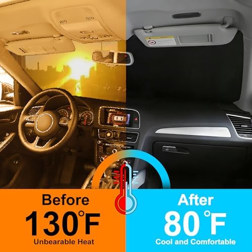 Windshield Sun Shade for 2020-2026 2024 2023 2022 2021 2020 Escape Ford - Image 3
