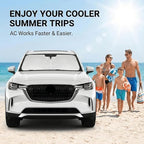 Windshield Sun Shade for Mazda CX-90 2024 2025 2026 Sunshade Front Window Shade Custom Fit CX90 Accessories Sun Visor Foldable Shade Blocks UV Rays Accessories - Image 4