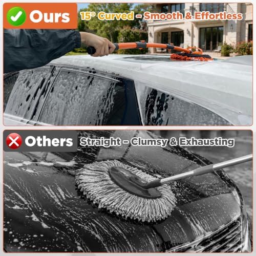 FIXFANS Pressure Washer Foam Cannon Gun, Car Wash Brush with Long Handle - Image 5