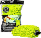 Chemical Guys, Chenille Microfiber Wash Mitt for Cars, Lime Green, Single by ChemicalGuys
