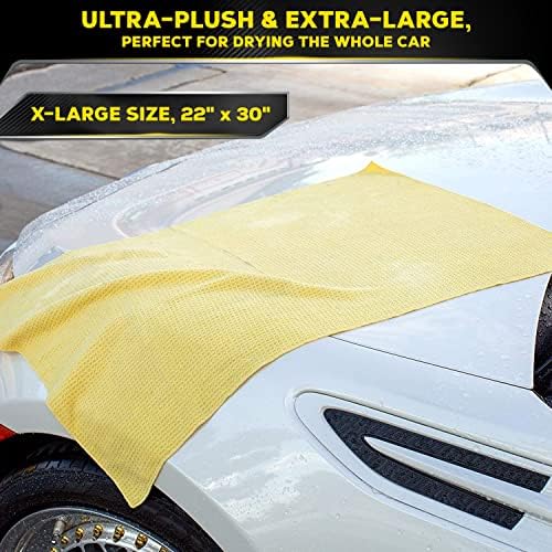 Meguiar's Water Magnet Microfiber Drying Towel,Premium Car Wash Microfiber Towel that’s Super Plush,Water Absorbent & Scratch-Free Big-Microfiber Towels for Cars,(Pack of 6) - Image 5