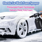 Electric Foam Sprayer for Car Wash, 2L Rechargeable Battery-Powered Foam Cannon with 3500mAh Large Capacity Battery & Battery Level Display, Type-C Charging with English Manual - Image 2