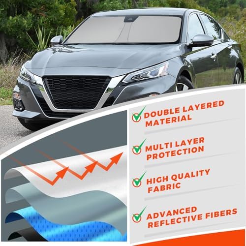 Foldable Front Windshield Sunshade fit for Nissan Altima 2019-2026 - Image 4