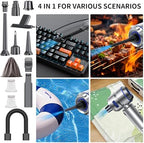 WINWEND Portable Car Vacuum - 22000PA Cars Vacuum Cleaner High Power 4 in 1 Compressed Air Duster & Air Blower & Pump Hand Held Vacuums Cordless with Brushless Motor for Car Home Office Blue - Image 6