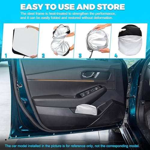 Foldable Front Windshield Sunshade fit for Honda Accord 2023-2026 - Image 7