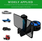 2PCS Car Headrest Hidden Hook, Purse Hook for Car, 2 in 1 Vehicle Back Seat Headrest Mobile Phone Holder, 360° Rotating Backseat Organizer for Handbag Clothes Grocery Fit Vehicles (Blue) - Image 7