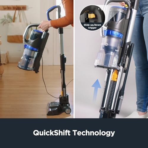 Eureka Lightweight Household Upright Vacuum Cleaner for Carpet and Hard Floor,Powerful Bagless Vacuum Cleaner for Whole House,OmniVerse NEU801BL with QuickShift Technology,Blue - Image 2