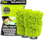 Chemical Guys, Chenille Microfiber Wash Mitt for Cars, Scratch-Free, 2 Pack by ChemicalGuys