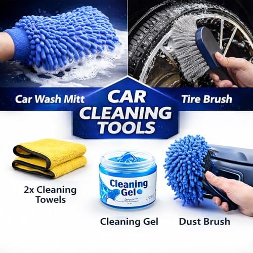 26Pcs Car Detailing Kit, Car Detailing Brush Set, Auto Detailing Drill Brush Set, Car Detailing Brushes, Car Wash Kit, Car Accessories For Men, Car Cleaning Tools Kit for Interior, Exterior, Wheels - Image 6