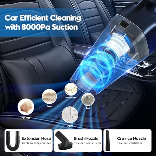Qydipclin 37Pcs Car Detailing Kit, Car Detailing Brush Set, Car Wash Cleaning Kit, Car Detailing Brushes, Professional Car Care Kit for Interior Exterior Wheels, Blue - Image 4