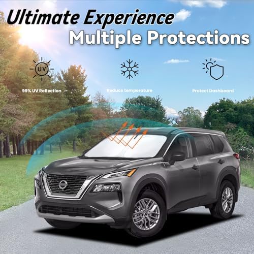 Windshield Sun Shade for 2024 2025 2026 Nissan Rogue - Image 3