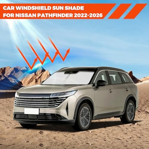 Foldable Front Windshield Sunshade for Nissan Pathfinder 2022-2026 - Image 2