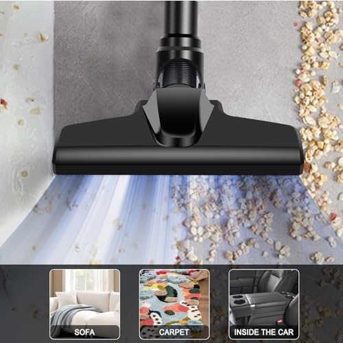 Cordless Vacuum Cleaner Compatible with DeWalt 20V Max Battery (Battery NOT Included), 17000Pa Brushless Portable Handheld Vacuum with Washable HEPA Filter for Car, Home, Office & Pet Hair-Tool Only - Image 4