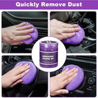 Windshield Cleaner Tool, 17Pcs Purple Car Interior Cleaning Kit, Detailing Kit Cleaner, Detailing Brush, Cleaning Gel, Inside Cleaning Supplies Accessories for Trucks, SUVs, RVs Window - Image 5