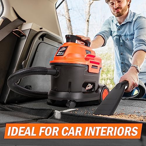 Armor All AA255W 2.5 Gal 2 Peak HP Wet/Dry Utility Vac Orange/Black - Image 6