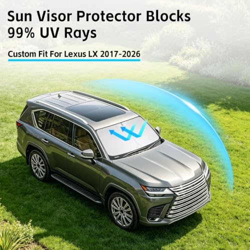 Windshield Sun Shade for Lexus LX 2017-2026 Sunshade - Image 2