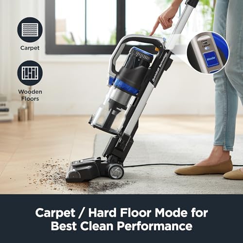 Eureka Lightweight Household Upright Vacuum Cleaner for Carpet and Hard Floor,Powerful Bagless Vacuum Cleaner for Whole House,OmniVerse NEU801BL with QuickShift Technology,Blue - Image 6
