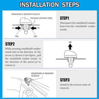 deemars Windshield Washer Nozzles Kit, Front Windshield Spray Nozzles - Image 5