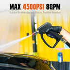 Short Pressure Washer Gun with 360°Swivel, 4000 PIS Power Washer Gun - Image 3