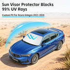 Windshield Sun Shade for Acura Integra 2023-2026 Sunshade - Image 2