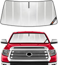 Pigenius Windshield Sun Shade for Toyota Tundra 2014-2021. Full Coverage Rearview Mirror Shade for Ultimate Protection by Pigenius