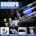Car Cleaning Kit, Car Interior Detailing Kit with High Power Handheld Vacuum, Detailing Brush Set, Windshield Cleaner, Cleaning Gel, Complete Auto Accessories for Men, Women - Image 2