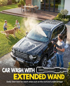 PoolLeader Cordless Car Cleaning Tool with 6-in-1 Nozzle & Foam Cannon - Image 4
