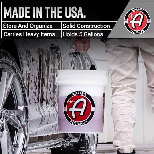 Adam's Wash Bucket (5 Gallon Bucket Only) - Car Wash Detailing Bucket for Auto Washing, Cleaning, Storage and More - Image 2