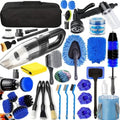 36Pcs Car Detailing Kit, Car Detailing Brush Set, Car Wash Cleaning Kit, Car Detailing Brushes, Professional Car Care Kit for Interior Exterior Wheels, Blue by Unknown