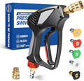 TOOLCY Pro Short Pressure Washer Gun 5000 PSI with 360° Swivel 3/8" Inlet by TOOLCY