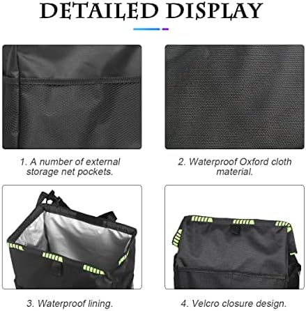 Fekey&JF Foldable Hanging Car Trash Can with Storage Pockets, Pink | waterproof lining, hanging strap, Velcro closure, fits most sedans, SUVs, and trucks, car interior accessories - Image 4